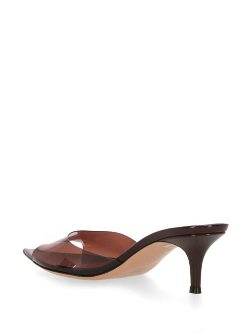 Coffee brown pointed open toe sandal Gianvito Rossi | G1512055RICGSVBROWN